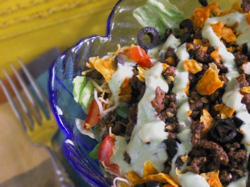 Green Goddess Taco Salad. Photo by Caroline Cooks