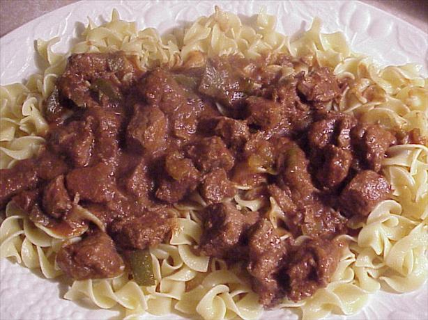 Pepper Beef Goulash. Photo by RecipeNut