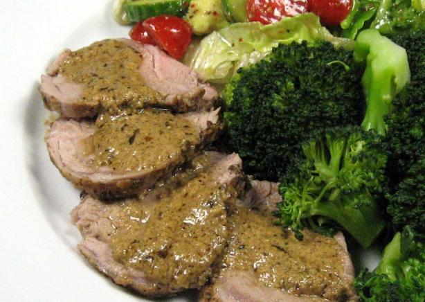 Peppercorn Pork Tenderloin. Photo by dianegrapegrower
