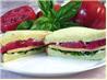 Tomato, Basil, & American Cheese Sandwich