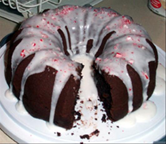 Chocolate Bundt Cake With Peppermint Glaze. Photo by Daymented