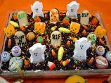 Spooktacular Halloween Graveyard Cake