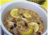 Southwestern Chicken & Barley Soup