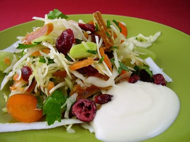 Cranberry  Fruit Coleslaw. Photo by Thorsten