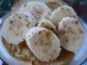 English Muffins Topped With Bananas and Cinnamon Sugar.