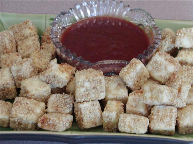 Deep Fried Tofu With Asian Plum Sauce or Thai Peanut Sauce. Photo by Rita~