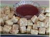 Deep Fried Tofu With Asian Plum Sauce or Thai Peanut Sauce. Recipe by Rita~