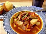 Hamburger - Vegetable Crock Pot Soup - Dairy Free