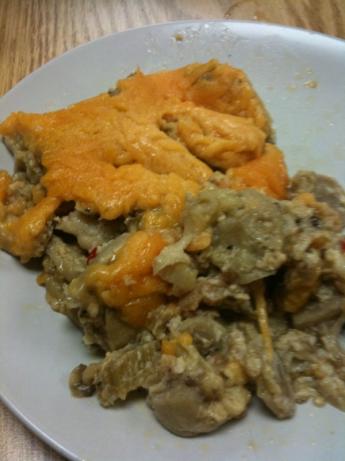 Wyatt Cafeteria's Baked Eggplant (Aubergine). Photo by autoshowcase