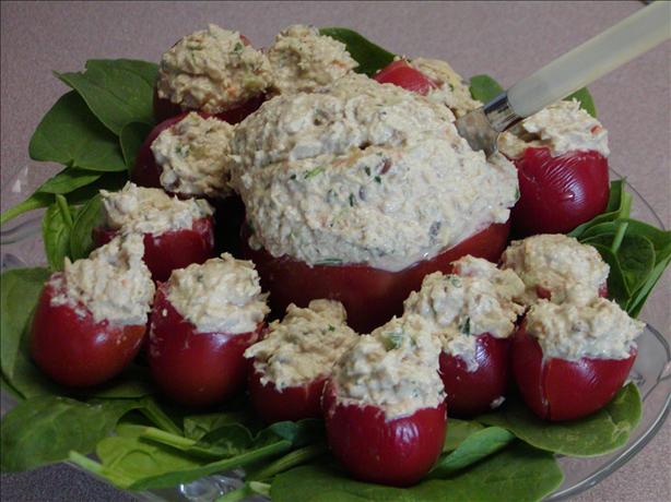 Tomatoes Stuffed With Chicken Chipotle Salad. Photo by Rita~