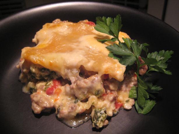 Garlic White Lasagna. Photo by Cookin'Diva
