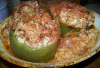 Italian Stuffed Bell Peppers --Plus a Meatloaf