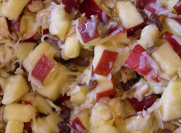 Old Fashioned Apple Salad With Cooked Dressing. Photo by Mercy