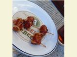 Bacon-wrapped Lil' Smokies. Photo by newspapergal