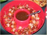 Bacon-wrapped Lil' Smokies. Photo by Redneck Epicurean