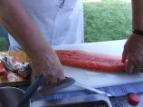 Cedar Plank Braided Salmon With Apple Butter Sauce. Photo by CountryLady