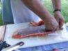 Cedar Plank Braided Salmon With Apple Butter Sauce