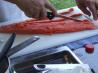 Cedar Plank Braided Salmon With Apple Butter Sauce