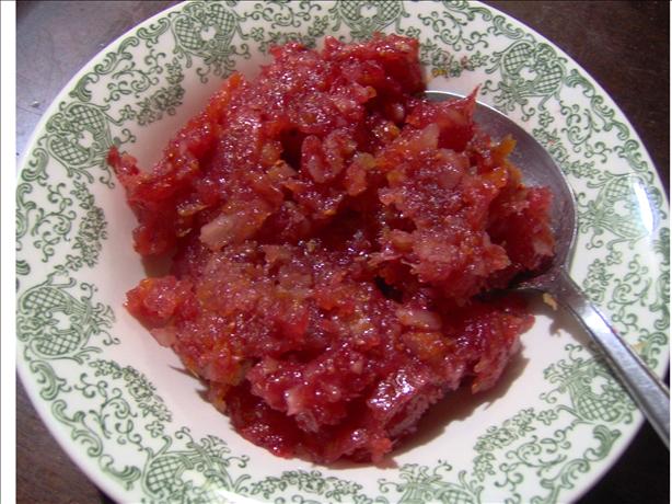 Cranberry-Tangerine Sauce With Apples & Almonds. Photo by Sharon123