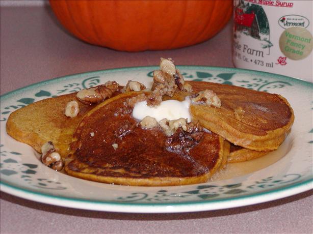 Fluffy Autumn Pun-Cakes! ( Pumpkin Pancakes ). Photo by Rita~