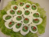 Spinach-stuffed Eggs