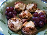 Garlic, Bacon, Cheese Stuffed Mushrooms