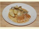 Braised Pork Chops With Onions and Rosemary
