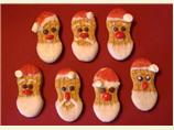 Santa Cookies. Photo by Deb's Recipes
