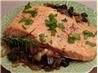 Roasted Salmon With Caramelized Onions and Figs
