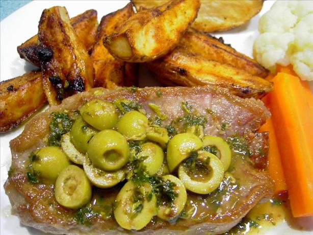 Lemon and Olive Veal Steaks. Photo by JustJanS