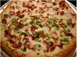 Carbonara Pizza Appetizer. Photo by Chris from Kansas
