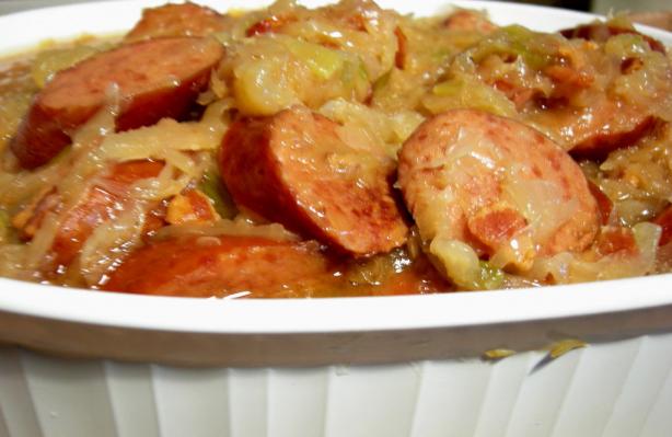 Crock Pot Sauerkraut Supper. Photo by Divaconviva