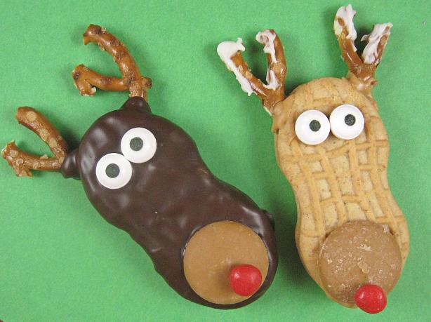 Rudolph the Red Nosed Reindeer Cookies. Photo by Kathy at Food.com