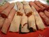Party Roll-ups:  an American, an Englishman, and an Italian. Recipe by Picholine