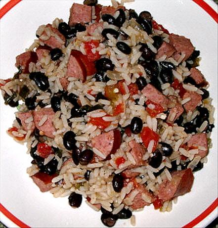 Black Beans, Sausage and Rice. Photo by Daydasa