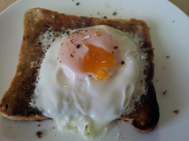 Microwave Poached Egg on Toast. Photo by I'mPat