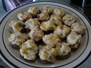 Bacon Cream Cheese Stuffed Mushrooms. Photo by paris61795