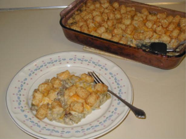 Tater Tot Casserole. Photo by Sidd