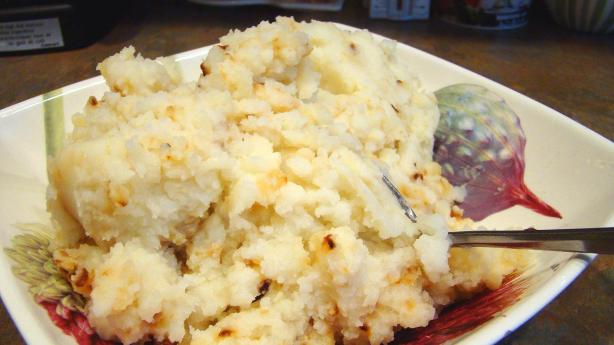 Mashed Garlic & Onion Potatoes. Photo by Derf