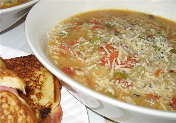 Italian Pizza Soup. Photo by V.A.