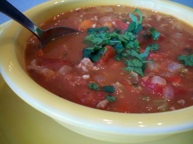 Beefy Refried Bean Soup. Photo by *Parsley*