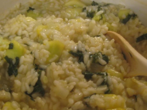 Squash and Kale Risotto. Photo by poetesstx