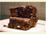 Macadamia Chocolate Brownies With  White Chocolate