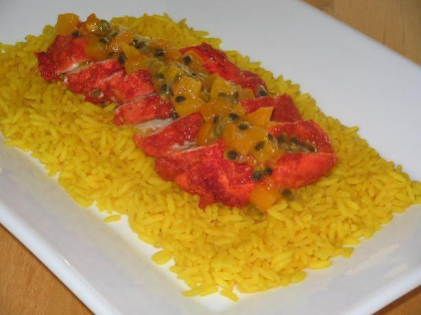 Chicken Tandoori With Passionfruit and Apricot Chutney. Photo by The Flying Chef