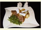 Honey & Mustard Lamb Cutlets With Baby Chats. Photo by Honni