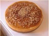 Eggnog Cheesecake With Pecan Caramel Sauce