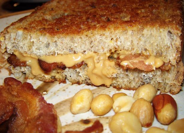 Grilled Peanut Butter and Bacon Sandwich. Photo by Elly in Canada
