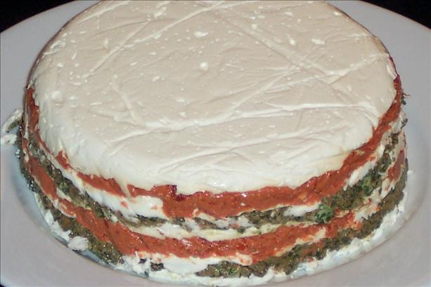 Cheese, Pesto and Sun-Dried Tomato Torta. Photo by ~TigerJo~