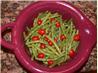 Green Beans and Tomatoes in a Pesto Vinaigrette. Recipe by Marie