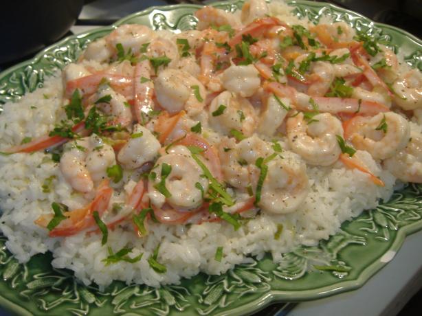 Shrimp in Ginger Coconut Cream. Photo by vivmom
